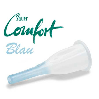 1. SAUER-Comfort-Blau Selbstklebendes Kondom-Urinal