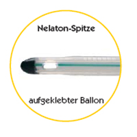 2. Nelatonspitze, aufgeklebter Ballon