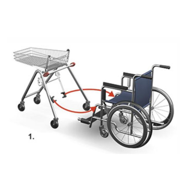 Einkaufswagen für Rollstuhlfahrer WTN-1