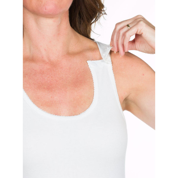 2. Aneta adaptives Damen Unterhemd mit Druckverschluss und Zipper