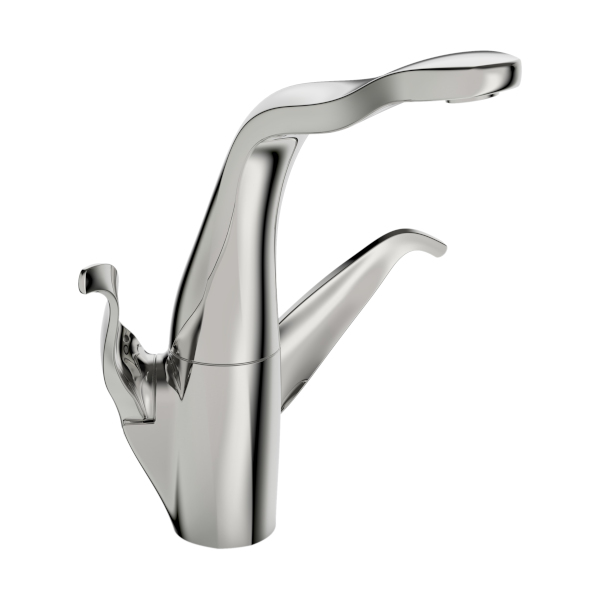 ALESSI Swan by HANSA - Elektronische Zweigriff- und berührungslose Küchenarmatur, 230/12 V