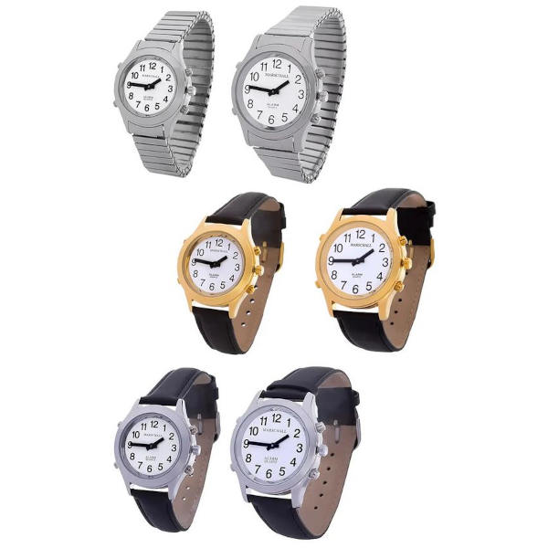 Sprechende Armbanduhr Voice Time mit Zugarmband