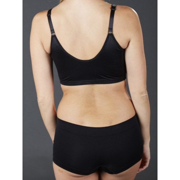 4. CAROMED Satin Kompressions-BH nach Brustaufbau mit vorgeformten Cups