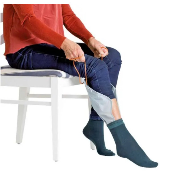 Socken- und Strumpfanziehhilfe