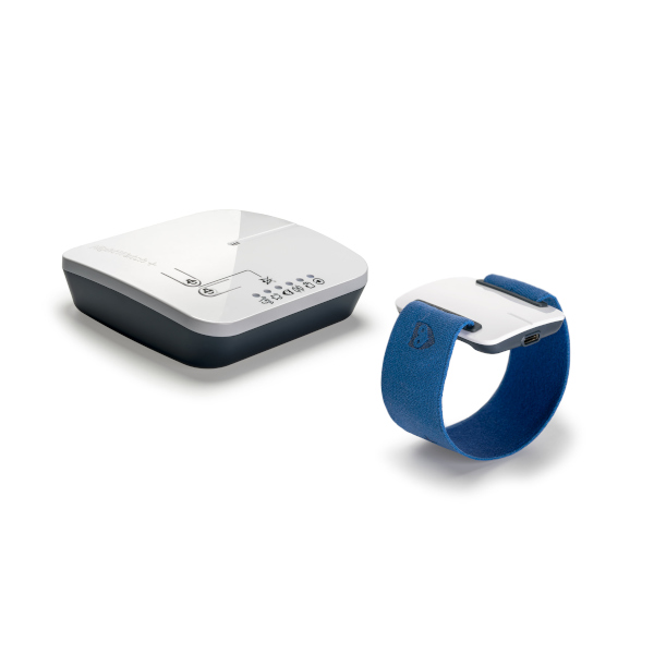 1. Nightwatch+ Armband mit Sensor und Alarmstation