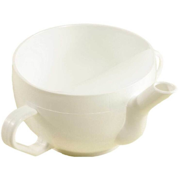 Krankentasse Kunststoff mit 2 Henkeln weiß, 1 St