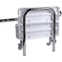FRELU – Duschsitz / Duschklappsitz zum Einhängen mit Rückenlehne