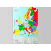 Reliefkarte Staaten der Europäischen Union